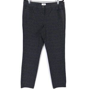 PER SE By CARLISLE Black Patterned‎ Cotton Blend Pants Slacks Size 12